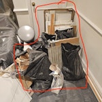 Wood and general waste Mainly wood and DIY waste. There is parking round the back, access to the apartment is along the corridor and up using the lift. Collection after 3pm please SW3 - removed for £104