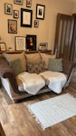 Two seater sofa and armchair One two seater sofa and an armchair M34 - removed for £130