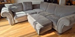 Corner sofa Corner sofa. 1 missing cushion. CM22 - removed for £104