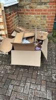 card boxes collected by Waste Relief
