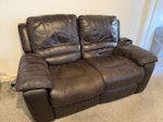 two two seater reclining sofas two dfs reclining sofas, very heavy...manual recliners no longer function only on one seat...will require two person collection due to the weight BB5 - removed for £104