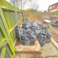 Around 70-80 bags of soil collected by boss waste ltd
