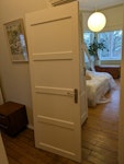 1x Free vintage pine door free pine door. good condition. handles not included. need gone asap. 
73 x 196cm.
real wood.
Collection from Chiswick. W4 - removed for £35