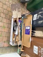old garden tools and hoover collected by Squeaky Clean Removals