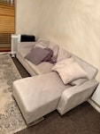 sofa, carpet, floor lamp 1xcorner sofa, 1xcarpet, 1 floor lamp BN15 - removed for £182