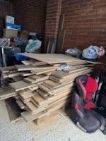 Engineered Wood Flooring Board collected by Waste Machine