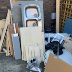 Old kitchen An old kitchen and oven N1 - removed for £156