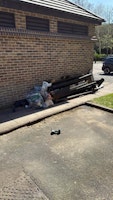 Metal beams and assorted waste collected by Squeaky Clean Removals