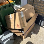 Cardboard boxes. E7 - removed for £44