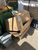 Cardboard boxes. collected by Squeaky Clean Removals