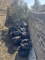 Dry garden waste collected by Teds Waste Services