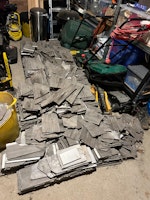 Floor tiles collected by OB waste removals ltd
