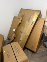 Cardboard rubbish collected by SALVAGE SAVERS