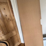 MDF plates + cardboard box 1 large MDF plate (~220x70) and 3x smaller; + cardboard SE13 - removed for £71