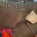 Furniture x2 3-seater sofas, x2 armchairs, 1 storage ottoman, 1 folding dining table and 1 dining chair. ME5 - removed for £235