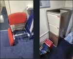Furniture removal 3 filing cabinets all empty 
1 broken chair
1 broken stool
1 glass unit. SS14 - removed for £120
