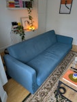 Sofa W: 210cm
D: 90cm
H: 82cm E17 - removed for £78