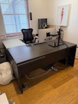 desk and 2 small cabinate both panels of desk & 2 cabinate W1 - removed for £154