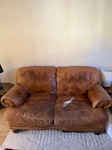 2 seat couch Double couch, quick collection on ground floor. Rip on seat but repairable / usable. SW4 - removed for £78