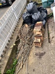Garden waste and bricks 14 bags of soil, green waste (a chopped down tree) and a stack of bricks 🧱 W4 - removed for £136