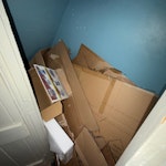 30/35 cardboard boxes just a bunch of cardboard boxes and a piece of styrofoam DA7 - removed for £52
