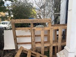7 pallets and 2 doors 7 pallets and 2 old doors in the front garden.  Collection at anytime. W12 - removed for £91