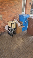 Disabled electronic WC & box collected by Skip Rats UK