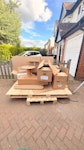 Solar waste collection Waste from solar installation, wooden pallets, cardboard, cables, cable reel, plastic SG5 - removed for £87