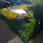 Household rubbish. Junk from in house, such as wood, glass and metal. Most of it is broken. EN6 - removed for £314