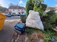 Large bag of polystyrene collected by Brickfield services