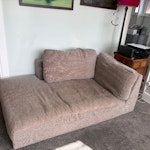 The long half of L-shaped sofa This is the long half of an L-Shaped sofa, its and well used (there are a few marks on it) but could be used again, being replaced as we are getting a new one. BR4 - removed for £65