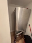 fridge freezer Miele freestanding fridge freezer. handle and one hinge missing. in good working order. measurements - 183cm height width 74cm depths 61cm N1 - removed for £110