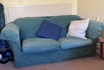 Sofa bed Sofa bed abt 188cm long x 88cm deep and 75cm height at back. My Flat is on the ground floor. 2 people required and sorry I’m unable to help carry. CPZ M-F 10-4 . Am flexible with most pick up days/times. SW16 - removed for £95