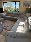 Corner Sofa with recliner mech The corner sofa has 2 mechanical mechanisms and also the 2 seater the same. All are working order and very good condition so could be reused by someone. SL0 - removed for £14