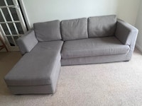 L-shaped sofa collected by Brickfield services