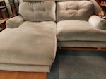 3 seater sofa 3 seater sofa, slight tear in one cushion but only 1 year old. Comes in 2 sections SN5 - removed for £104