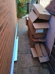 Packaging. PLEASE READ Cardboard, plastic, cables etc pictured. Customers number will be sent to you when collection is booked - please message customer directly to arrange collection time. CV11 - removed for £67