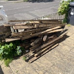 Old timber decking Old timber decking that has been pulled up. Has some nails/screws in it.
Will have more later but this is what I need taken now SW2 - removed for £104