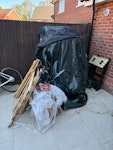 Threadmill, some rubbish NordicTrek threadmill (2hp), wasn’t used for three years, was outside covered for some time, wasn’t checked. Some garden/packaging rubbish. GU24 - removed for £117
