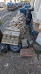 Concrete, bricks, roof tiles Mostly loose concrete and bricks with 4 bags of smaller rubble and some roof tiles HA1 - removed for £223