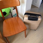 chair, suitcase A broken chair and a small suitcase W4 - removed for £57