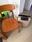 chair, suitcase A broken chair and a small suitcase W4 - removed for £57