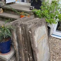 Garden rubble collected by The Mess Man ltd