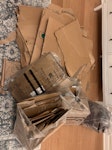 Recycling 4 recycling bags and broken down cardboard NW6 - removed for £57