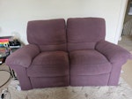 Recliner - 2 seater & armchair 2 seater recliner sofa & matching recliner armchair. Tight front door to flat but removable backs on sofa & armchair to fit through door. Top Floor Flat with 2 flights of stairs no lift. Able to park out front of house. SW19 - removed for £147