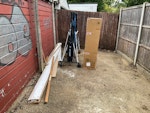 Tabletennis table plus stuff Dunlop Evo 3000 outdoor table tennis table. Bathroom cabinet - sealed in original box never opened. 3 full length skirting boards (excess to requirements). Additional bits of skirting\coving. SM1 - removed for £91