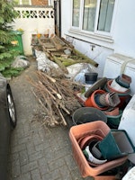garden refuse, pots, tiles, collected by jdz junkbox