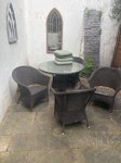 bed and garden furniture one full bed including mattress. garden furniture which may require breaking up W8 - removed for £156