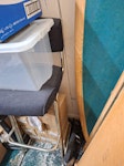 Shop Removals. Hoover, Broken FOBT Chair, Wooden Furniture and a smashed Old TV. CV11 - removed for £107