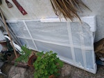 sliding mirror cupboard door sliding mirror door, metal frame, cracked but wrapped and secure
220x76cm
collect anytime
will put out front for easy access BN1 - removed for £64